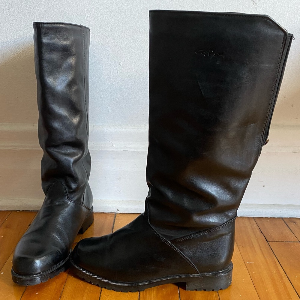Knee high leather boots